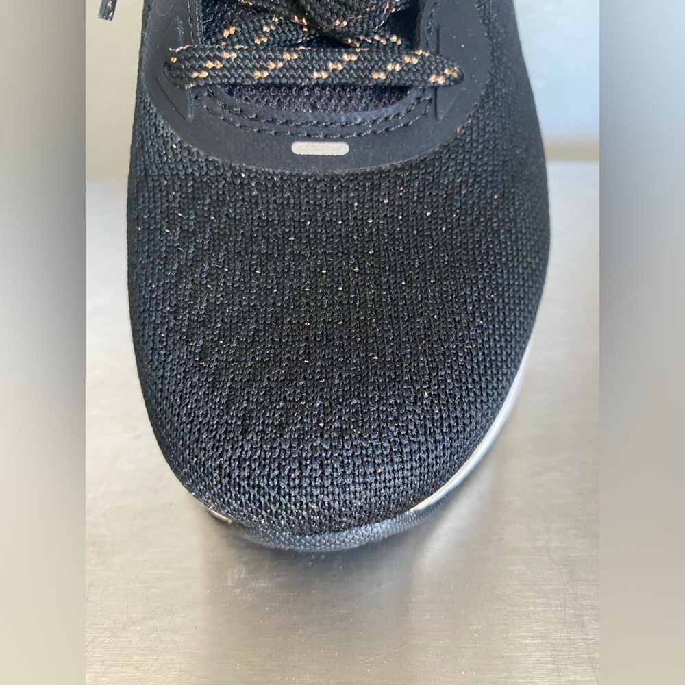 SKECHERS.. EDGERIDGE WOMENS EDGERIDGE BLACK AND GOLD SNEAKERS - Picture 14 of 16